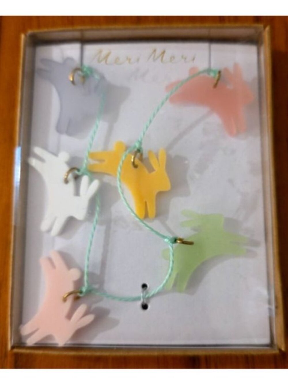 NIB Meri Meri KIDS EASTER Leaping Bunny Necklace NEW $24